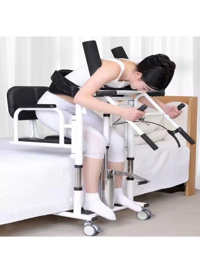 Relax Smart Wheelchair with Patient Lift and Shower Chair – Multifunctional Wheeled Toilet Seat and Bathroom Commode for Elderly - Image 1