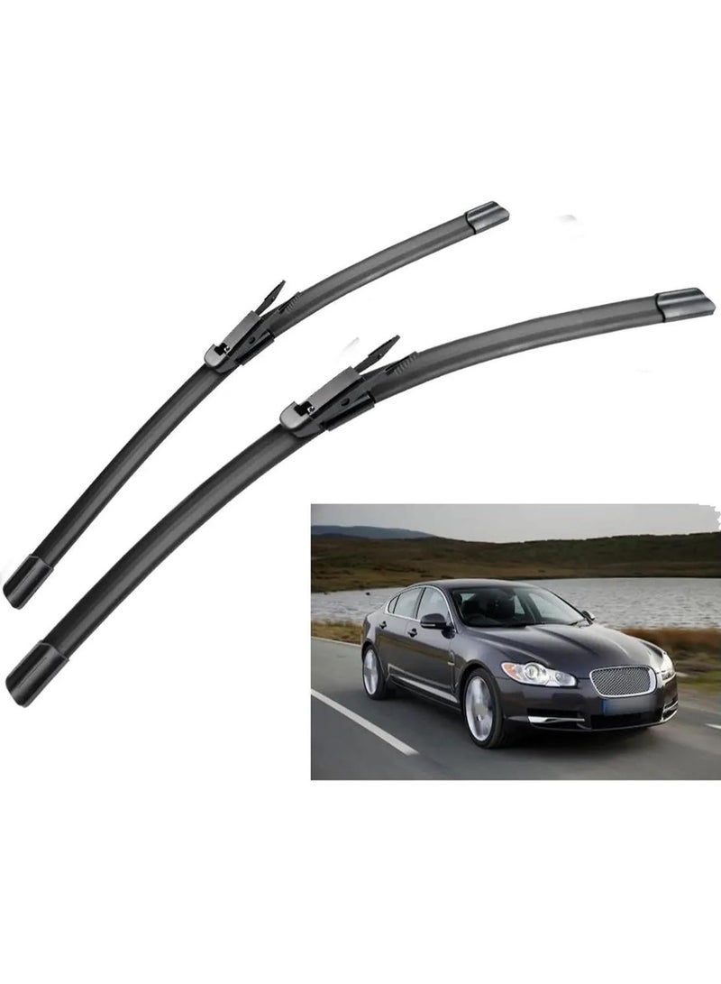 Jaguar XF 2008 2009 2010 2011 2012 2013 2014 2015 Front Wiper Blades Windshield Windscreen - Image 1