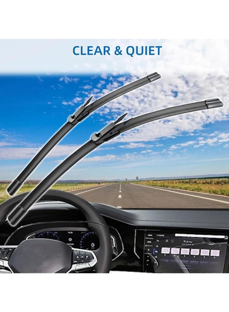 Jaguar XF 2008 2009 2010 2011 2012 2013 2014 2015 Front Wiper Blades Windshield Windscreen - Image 5