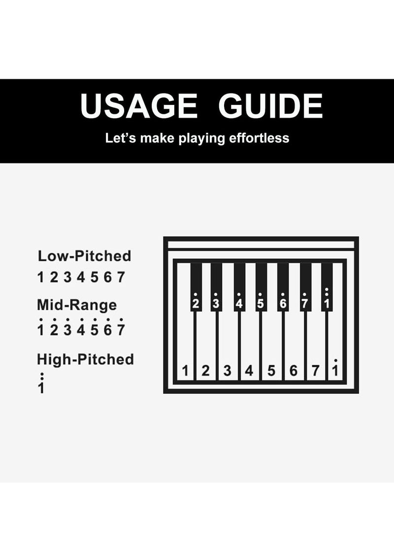 Generic 2025 Piano Calendar Desk Calendar Mini Piano Calendar with 52 Weeks of Sheet Music Playable Mini Piano Calendar with 27 Gift Cards  Black  - Image 5