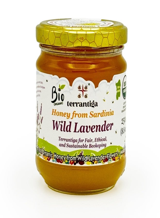 WellEatable Wild Lavender Organic Raw Honey from Wild Lavender Flowers, Artisanal Fruity and Harmonious Sweet Honey from Sardinia, Italy - (250gr) 8.8 oz - Image 1