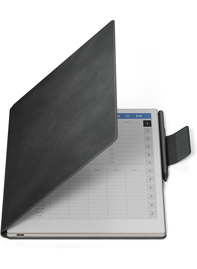 erorex Case For Remarkable Paper Pro Premium Pu Leather Book Folio With Pen Buckle Smart Magnetic Cover Only For Remarkable Paper Pro 11.8 Inch Bundle With Premium Membership (Gray)  - Image 1