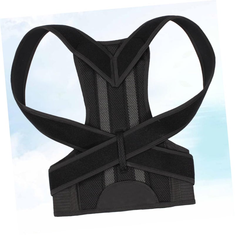 Posture Corrector For Men And Women Hunchback Correction Belt Elastic Back Support Black Large - Image 4