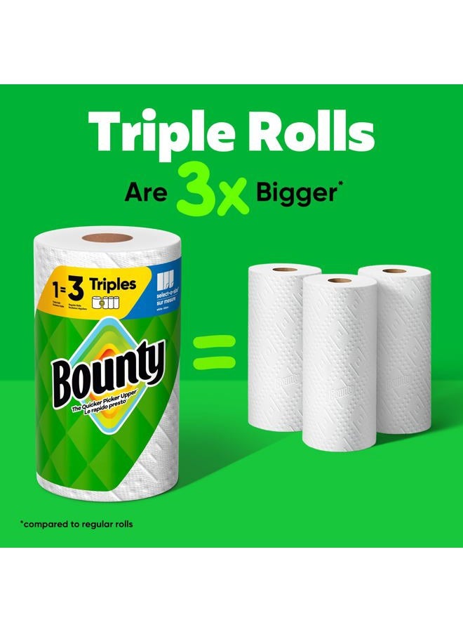 Bounty Paper Towels Select-A-Size White, 8 Triple Rolls, 123 Sheets Per Roll - Image 2