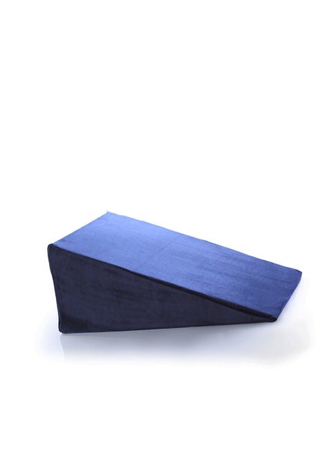 Inclined pillow for adults to support the back, prevent esophageal reflux, orthotics, and prevent difficulty breathing, high-quality German foam (blue)