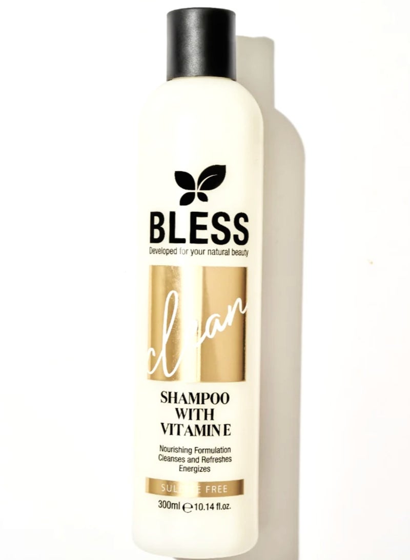 Bless Sulfate Free Shampoo with Vitamin E 300Ml