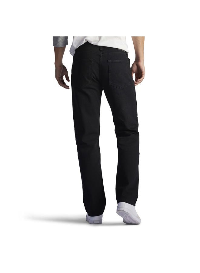 LEE Men's Regular Fit Straight Leg Jean, Double Black, 36W / 32L - Image 2