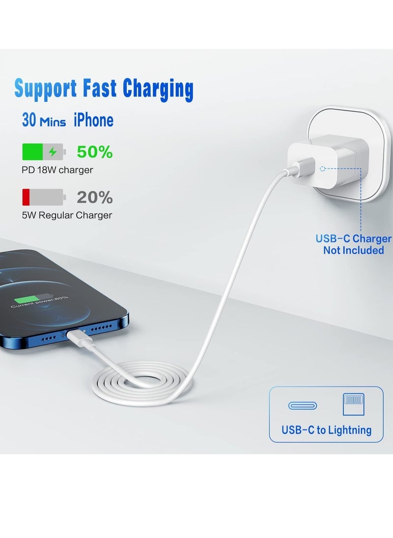 ELTRAZONE - USB C to Lightning Cable 3PACK 1M Fast Charger Cable, iPhone Charger Cord Compatible with iPhone 14/13/12/11 Pro Max/XS MAX/XR/XS/X/8/7/Plus - Image 1