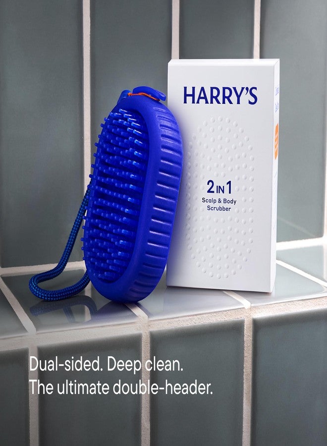Harry's Scalp & Body Scrubber for Men - 2 Count - Flexible Exfoliating Shower Brush for Scalp Massage and Body Cleansing - Image 2