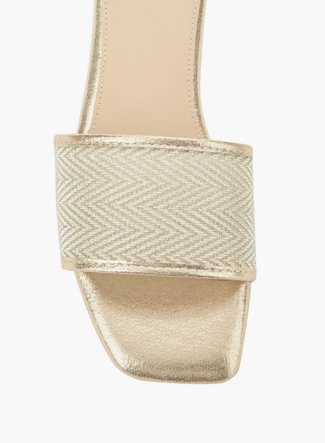 Flora Bella By Shoexpress Women Metallic Flat Sandals Ramadan Collection - Image 4