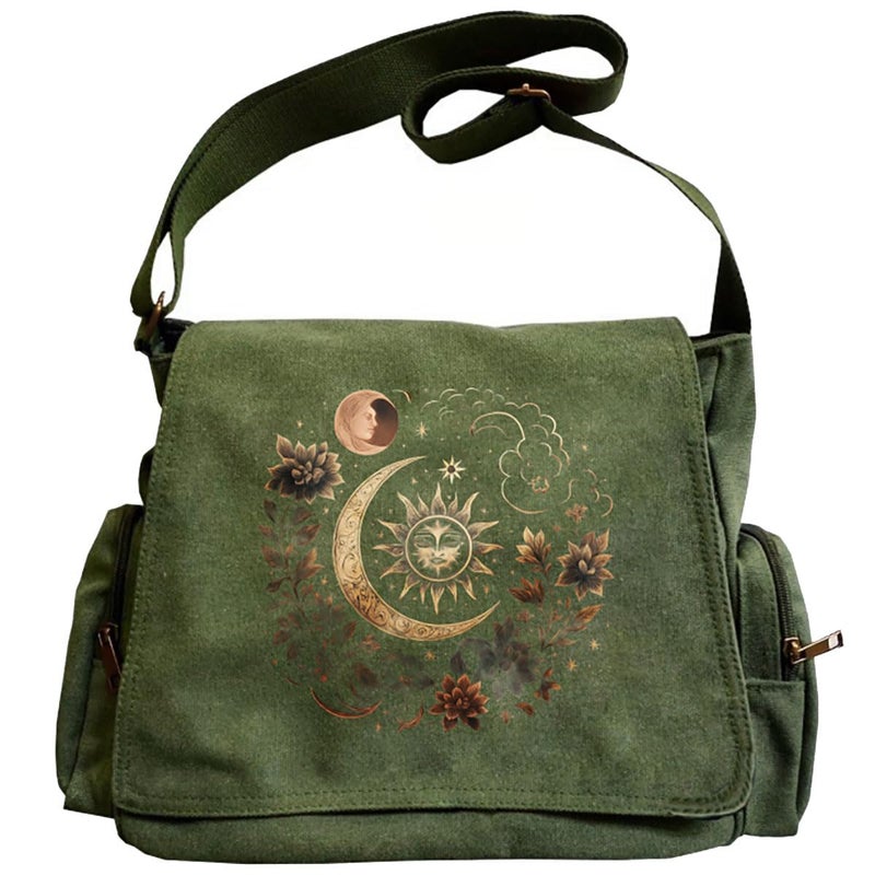 CHICGLOW Personalized Pattern Messenger Bag Cute Canvas Crossbody Bags Women/Men Shoulder Handbags Hobo Purses with Pockets - Image 1
