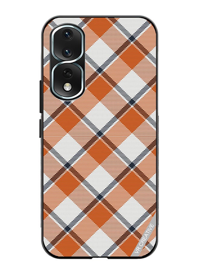 VR CREATIVE Protective Case Cover For Honor 80 Pro Check Texture Design Multicolour - Image 1