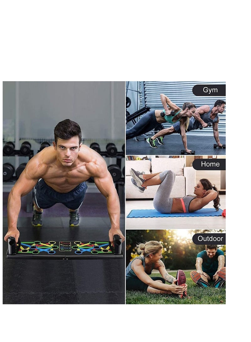 Generic Foldable Push-Up Board 14 1 Multi-Function PushUp Bracket Rack 15 in 1 Body Building Exercise Tools Workout Push Up Stands,  - Image 5
