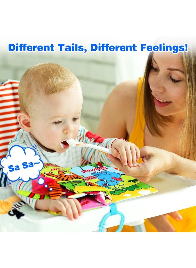 Vanmor Soft Baby Books For 0-18 Month Olds - 2Pcs Crinkle Cloth Books With Forest & Ocean Themes, Tummy Time Toys For Infants, Sensory Books For Babies, Ideal Christmas - Image 5