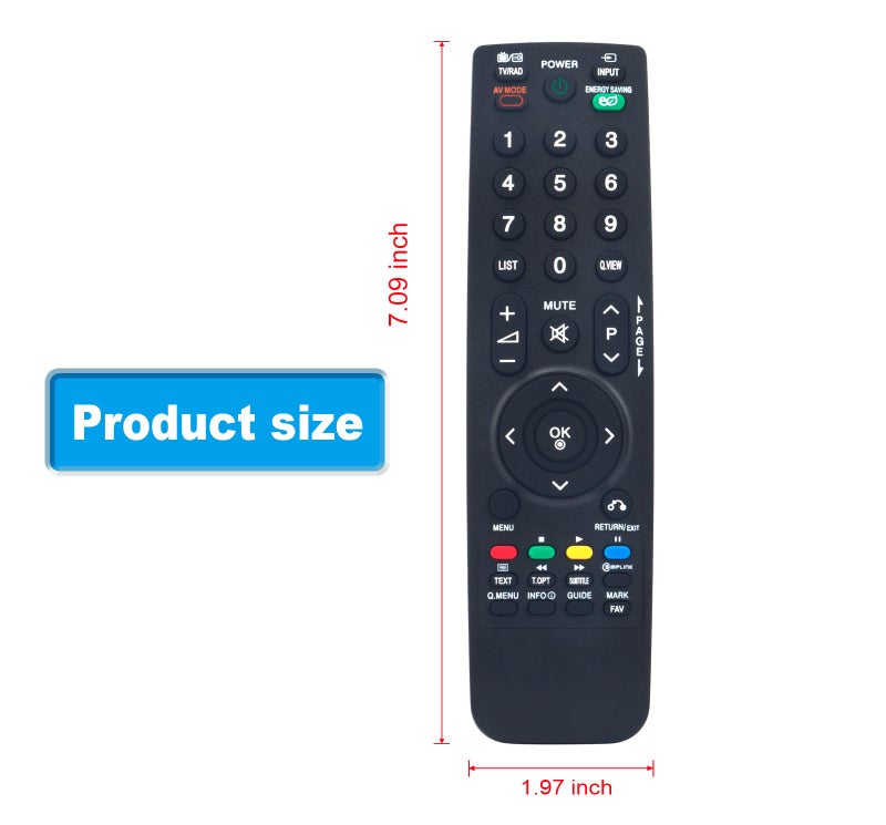 AULCMEET New Replace Remote Control Compatible with LG TV Remote AKB69680403 AKB69680438 AKB69680401 AKB69680409 AKB69680423 AKB69680416 - Image 2
