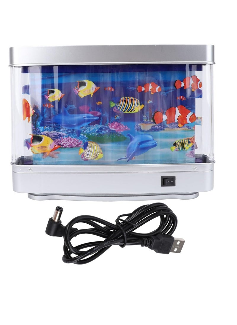 Fake Fish Tank Mini Aquarium, Artificial Tropical Fish Decorative, Fish Night Light, Mini Fish Tank with Moving Fish Pretend Seabed World Lamp Lighting Move Virtual Aquarium - pzsku/Z3A4A6C7EBBAF6F1BF33AZ/45/_/1740641377/205ca4af-cc41-4f0d-8666-8e16c05b9247