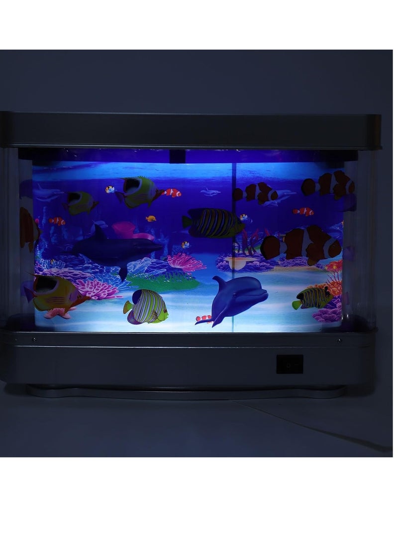 Fake Fish Tank Mini Aquarium, Artificial Tropical Fish Decorative, Fish Night Light, Mini Fish Tank with Moving Fish Pretend Seabed World Lamp Lighting Move Virtual Aquarium - pzsku/Z3A4A6C7EBBAF6F1BF33AZ/45/_/1740641397/054c7550-cedb-4ba3-bed3-bd3f44808dc8