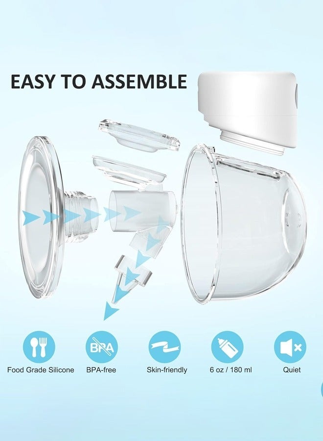 كادي ون 2 مضخة الثدي الكهربائية قابلة للارتداء خالية من اليدين مع شاشة LCD ، 9 مستويات و 2 أوضاع قابلة للشحن مع وضع التدليك - Image 5