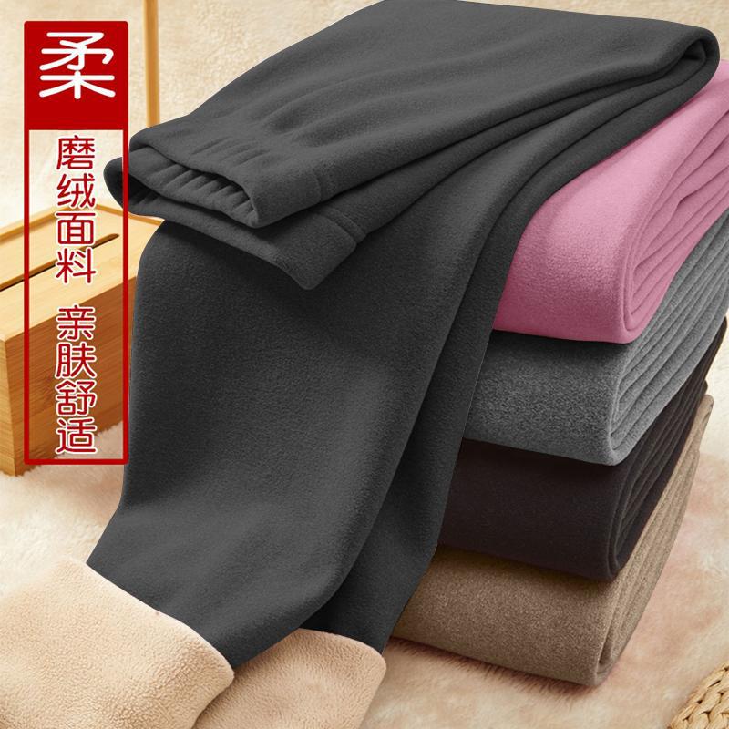Fall/Winter Fleece-Lined Thickened Casual Pants Women'S Warm Velvet Pants Lamb Velvet Tight Women'S Pants - Image 4