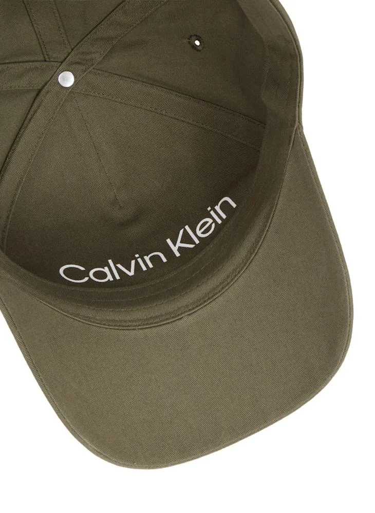 CALVIN KLEIN Metal Side Baseball Curved Peak Cap