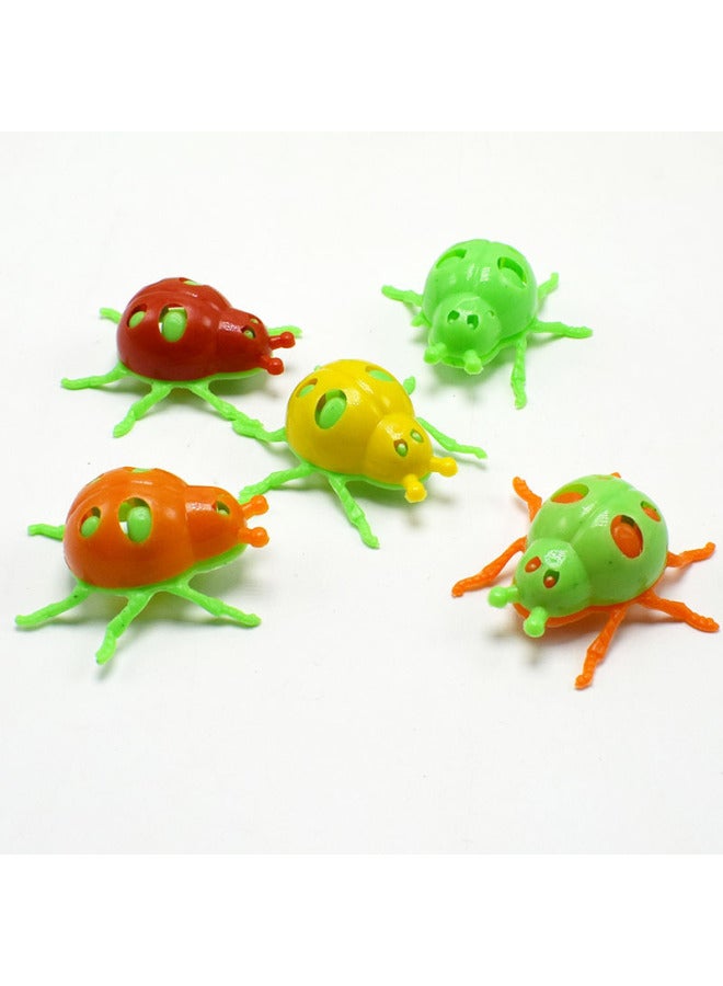 The Multi-colored Six-legged Small Ladybug Twist Egg Toys Small Gift Toys-Color:Six-legged Ladybug