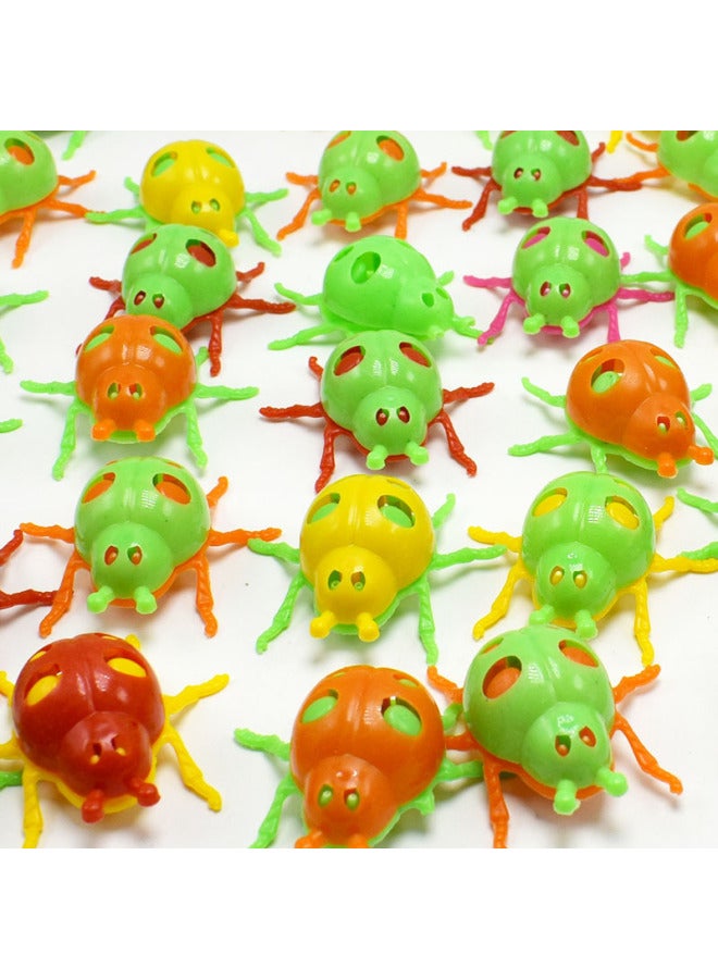 The Multi-colored Six-legged Small Ladybug Twist Egg Toys Small Gift Toys-Color:Six-legged Ladybug