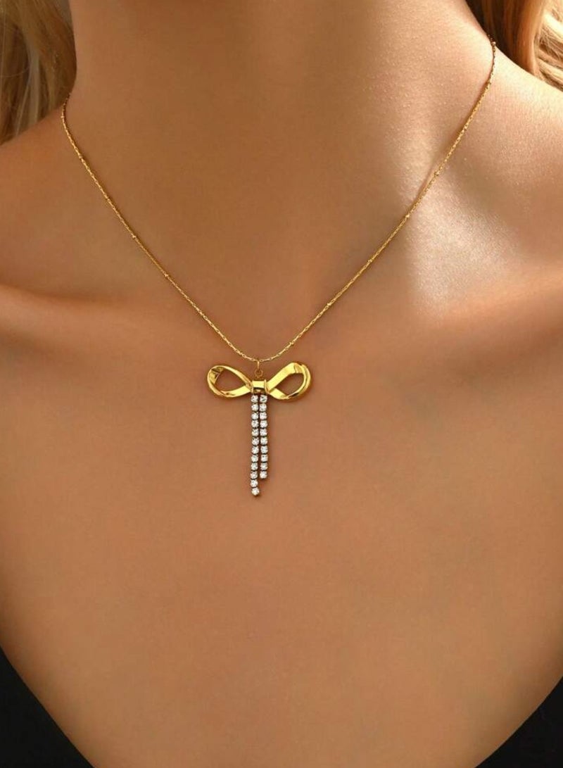 NEW STYLE Elegant Gold Stainless Steel Necklace For Women - Image 3