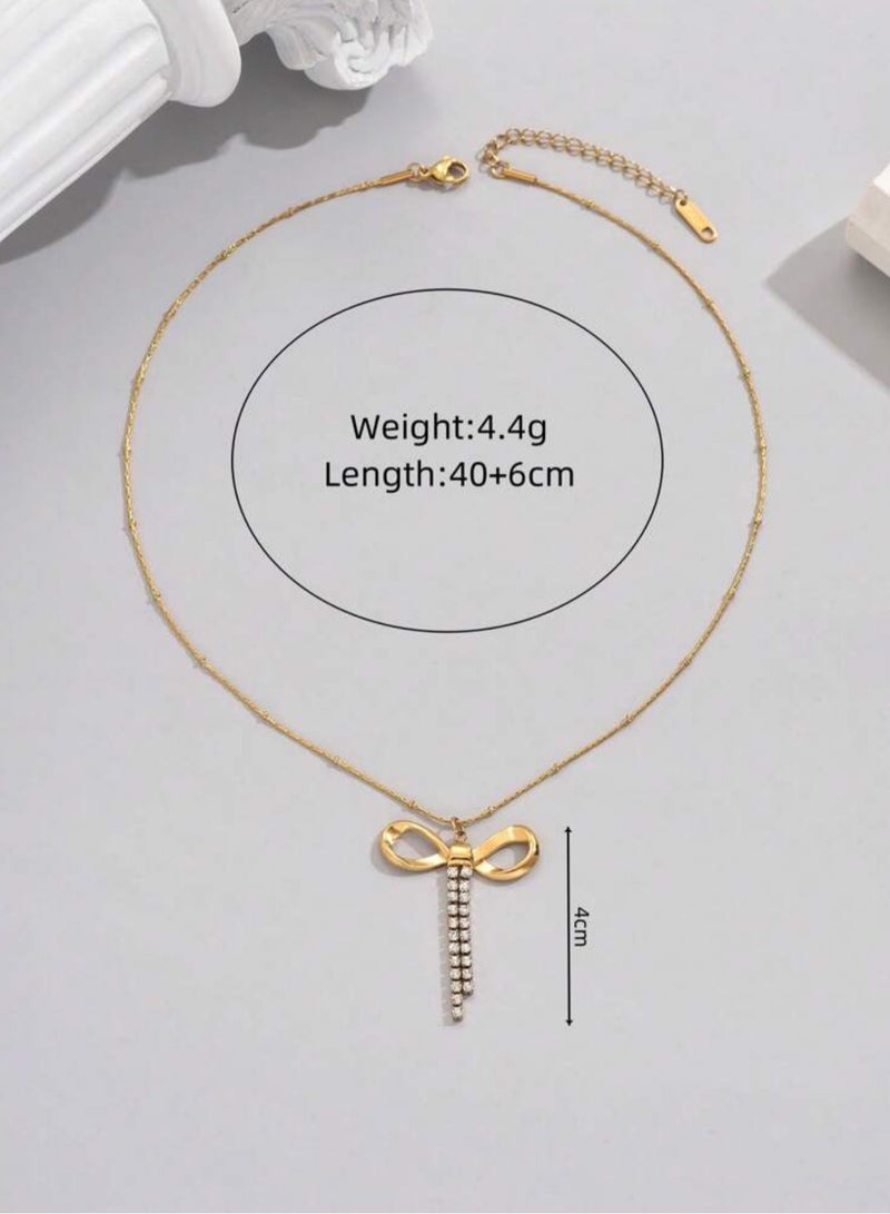 NEW STYLE Elegant Gold Stainless Steel Necklace For Women - Image 4