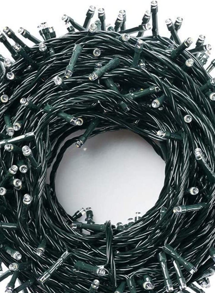 PAMEER Cool White LED String Lights Black Wire Plug-in 30mtr 300 LEDs String Home Decorative LED Strip for Christmas EID Ramadan Diwali and Wedding Parties Decoration Box Button Control 8 Modes  - Image 3
