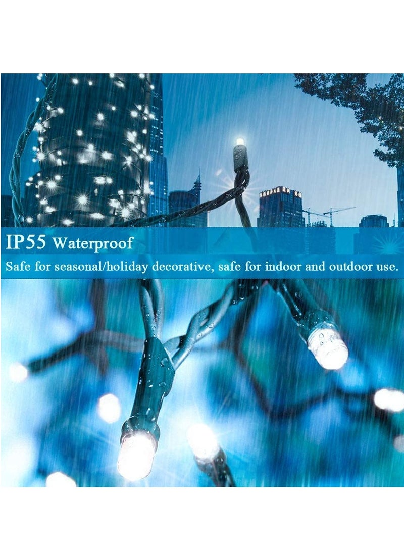 PAMEER Cool White LED String Lights Black Wire Plug-in 30mtr 300 LEDs String Home Decorative LED Strip for Christmas EID Ramadan Diwali and Wedding Parties Decoration Box Button Control 8 Modes  - Image 5