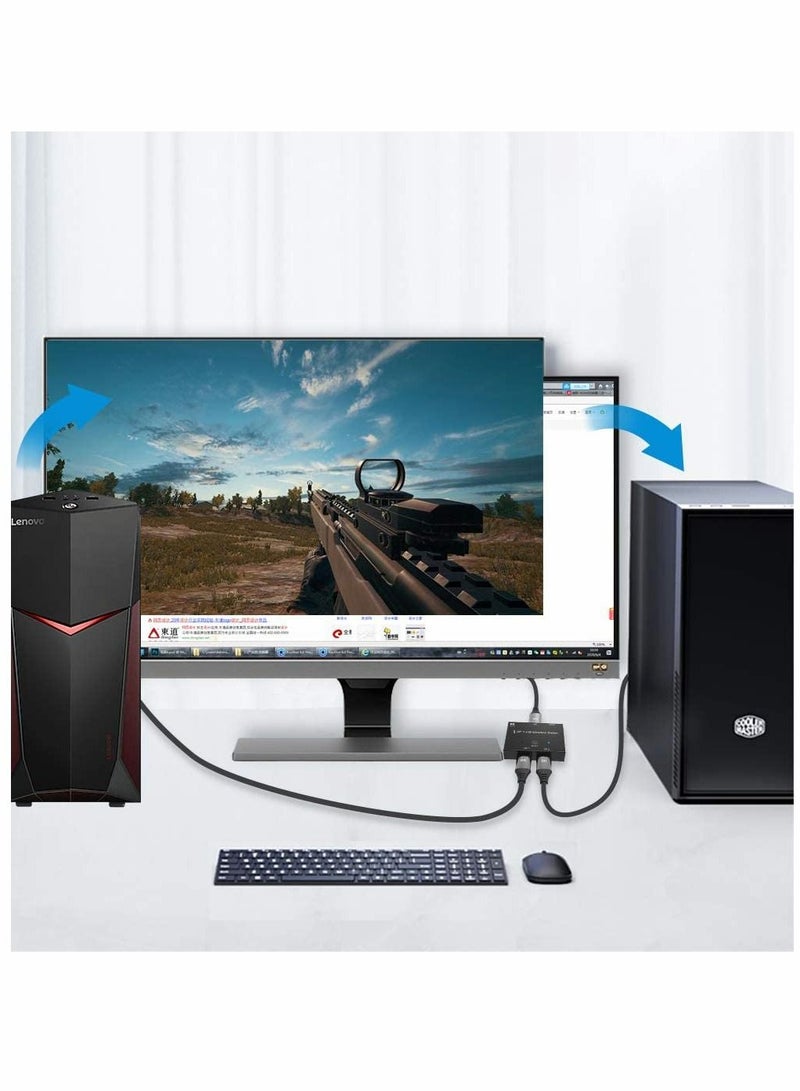 Y&D Dp Switcher, One-to-two, Two-to-one Bidirectional Interconversion Switching Distribution Converter, 1.4 Switch Bi-direction, 8k@30hz, 4k@120hz Splitter for Multiple Sources (8k) - Image 4