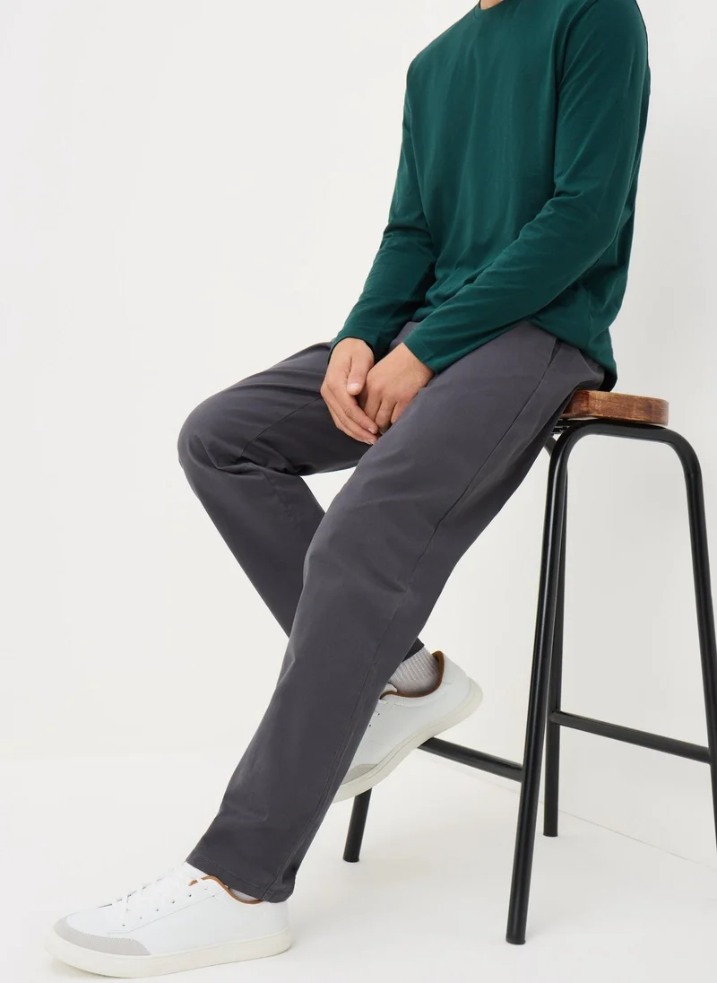 Matalan Grey Straight Chinos