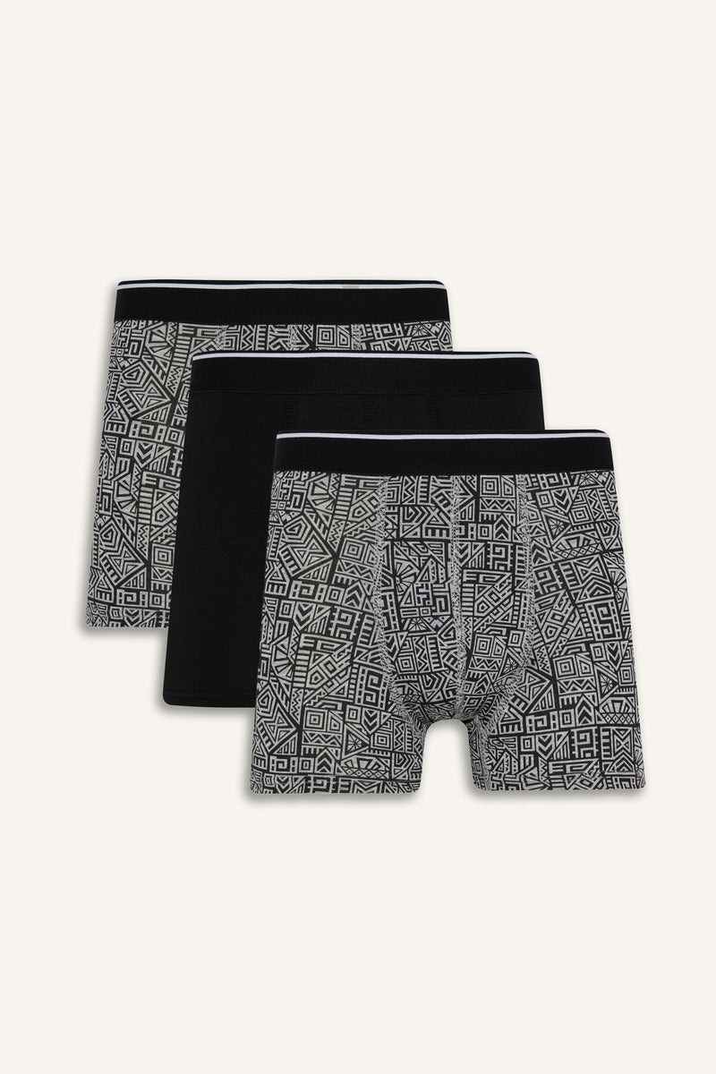 DeFacto Black Man Regular Fit Knitted Boxer Casual - Image 1