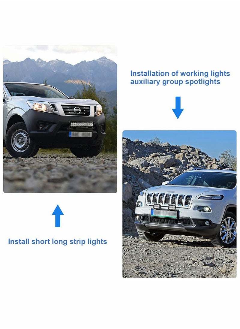 SYOSI - Universal License Plate Mounting Bracket Aluminum Alloy Front Bull Bar Bumper LED Work Lamps Lighting Bars LED Light Mounting Bracket Holder for Off Road Led Light Bars Work Lamps - Image 1