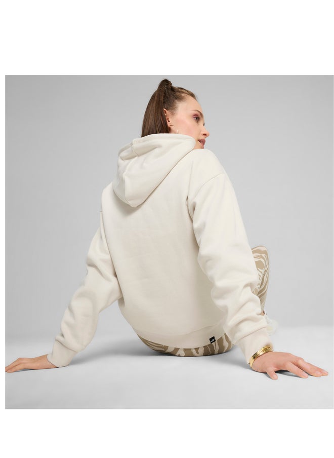 PUMA Ess+ Animal Hoodie Fl Alpine Snow  - Image 1
