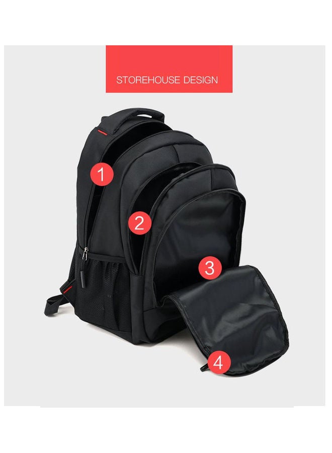 Datazone Stylish And Comfortable Travel Backpack Black/Red - Image 2