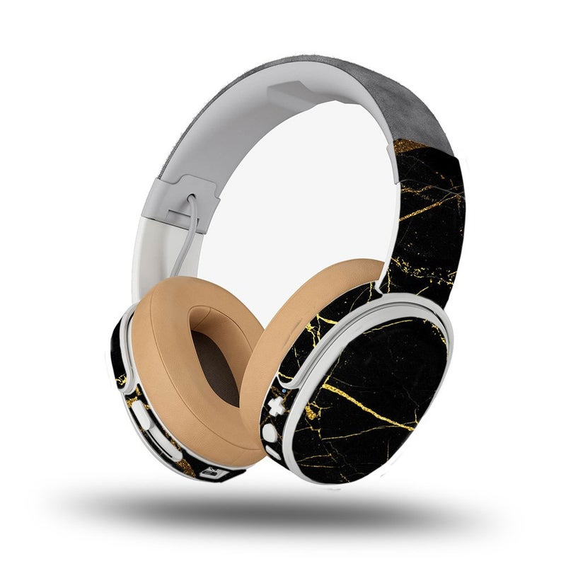 MIGHTY SKINS MightySkins Skin Compatible with Skullcandy Crusher Wireless - Black Gold Marble | Protective, Durable, and Unique Vinyl Decal wrap Cover | Easy to Apply, Remove, and Change Styles | Made in The USA - Image 1