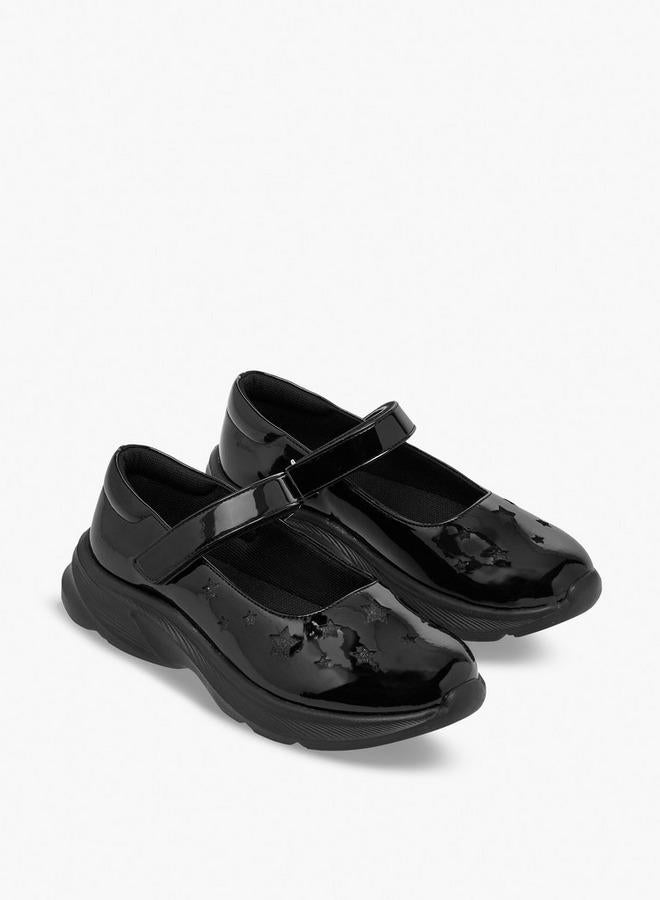 Flora Bella By Shoexpress Girls Hook & Loop School Shoes - Image 3