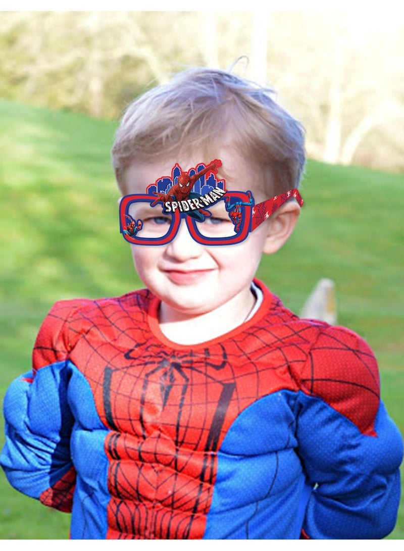 8 Packs Party Paper Glasses, Funny Spider Paper Glasses, Spider Fancy Dress Props for Fun Themed Kids Party, Favors Spider Party Supplies, Spider Themed Party Decoration - Image 5