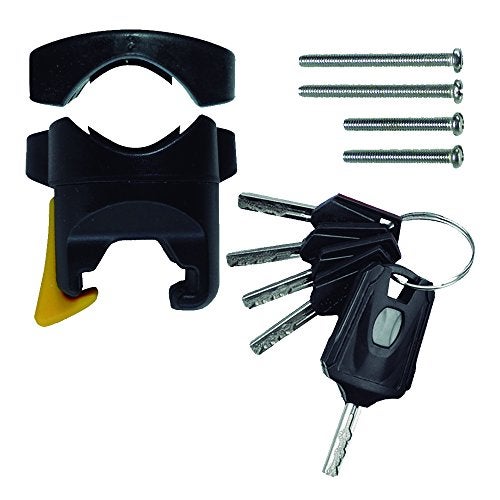 OnGuard Bulldog Mini U-Lock – Compact 13 mm Hardened Steel Shackle with X2P Double Bolt Lock, Z-Cylinder Core, Co-Molded Crossbar, 5 Keys (incl. LED) & Universal Mount Bracket - Image 2