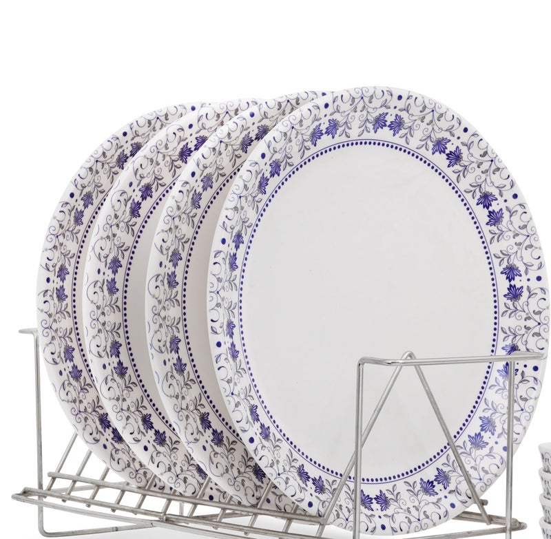 Smart Dinning طقم أطباق طعام ذكي - 6 قطع من الميلامين، C1 - Image 2