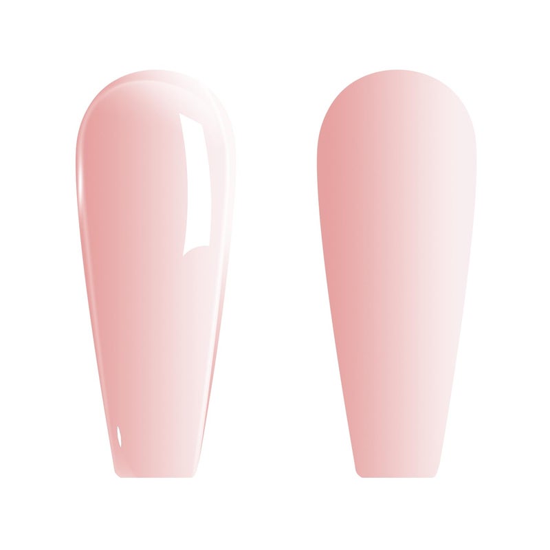 Vishine Gel Nail Polish Nude Pink Gel Polish Sheer Neutral Color Jelly Gel Nail Polish Natural Translucent Soak Off U V Gel Nails Nail Art French Manicure at Home 0.54 Oz Color E022 - Image 3