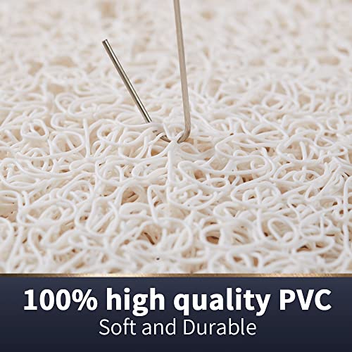 Asvin Soft Textured Bath, Shower, Tub Mat, 47x16 Inch, Phthalate Free, Non Slip Comfort Bathtub Mats with Drain, PVC Loofah Bathroom Mats for Wet Areas, Quick Drying - Image 4