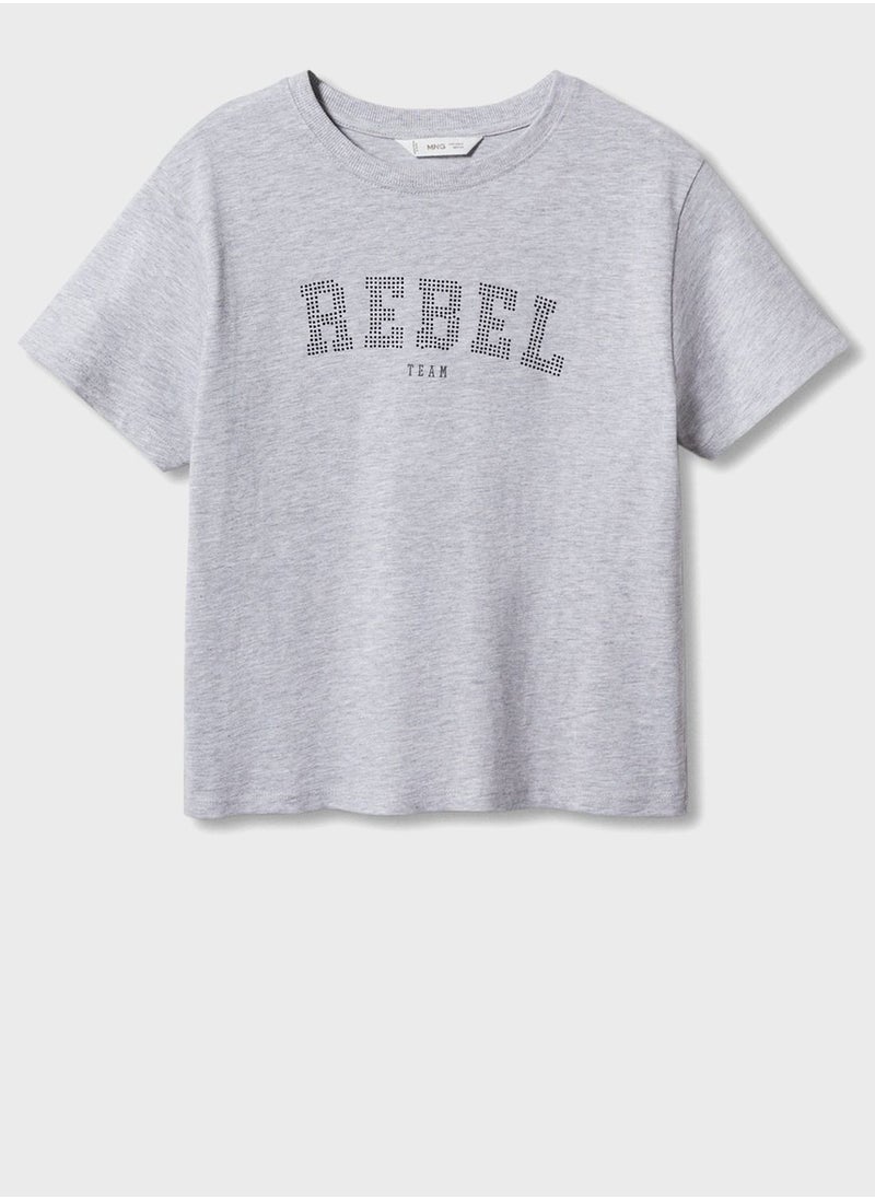 MANGO - Kids Rebel T-Shirt - Image 1
