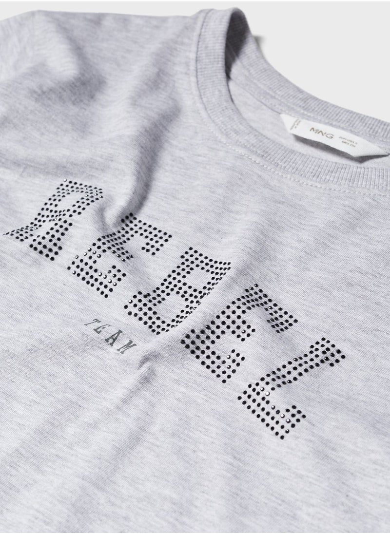 MANGO - Kids Rebel T-Shirt - Image 1
