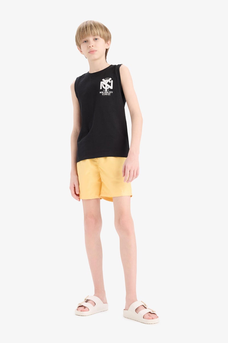 DeFacto Yellow Boy Boy Regular Fit Basic Swim Shorts Casual - Image 3