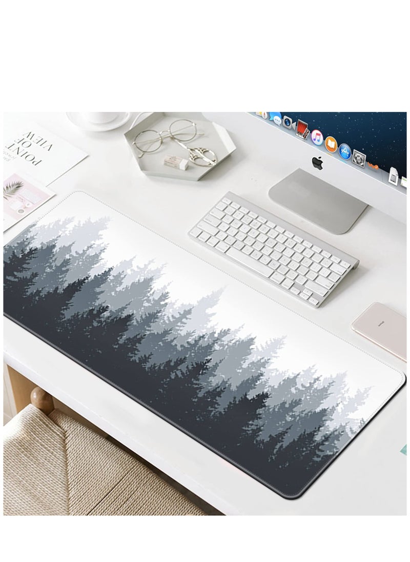 Arabest - Large Mouse Pad Extended Gaming Mouse Pad Anti-slip Rubber Base Desk Pad Desktop Pad Smooth Cloth Keyboard Mouse Pad 800 * 300 * 3mm - Image 1