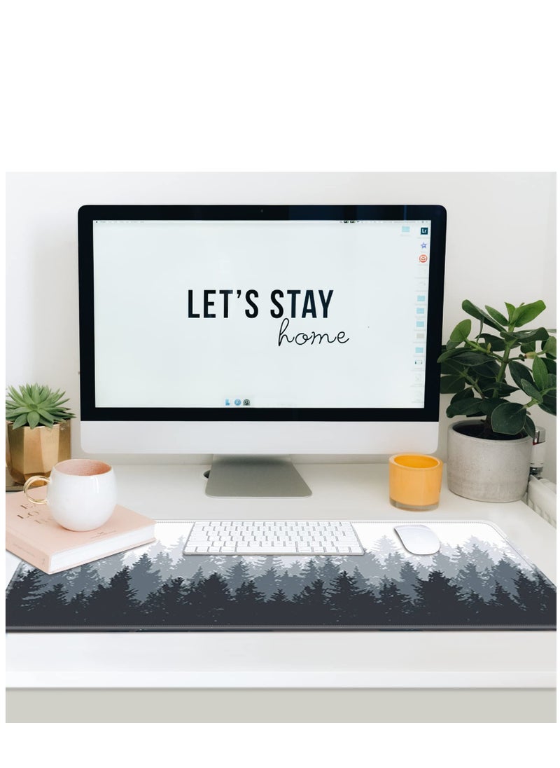 Arabest - Large Mouse Pad Extended Gaming Mouse Pad Anti-slip Rubber Base Desk Pad Desktop Pad Smooth Cloth Keyboard Mouse Pad 800 * 300 * 3mm - Image 1