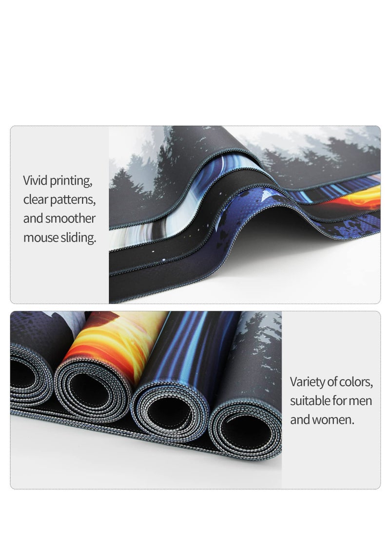 Arabest - Large Mouse Pad Extended Gaming Mouse Pad Anti-slip Rubber Base Desk Pad Desktop Pad Smooth Cloth Keyboard Mouse Pad 800 * 300 * 3mm - Image 1