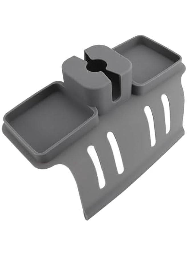 Silicone Armrest Couch Cup Holder, Couch Cup Holder Anti Slip Recliner Table Tray Leakage Sofa Cup Tray for Remote Snacks Cellphone Glasses - Image 4